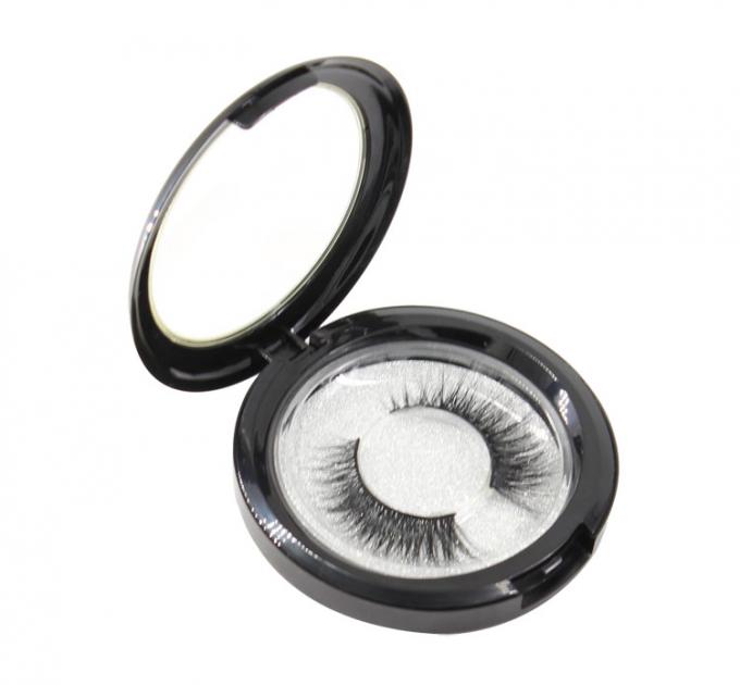 Leichter rosa Durchmesser der Augen-Make-upwimper-7.5CM mit Siebdruck LOGO
