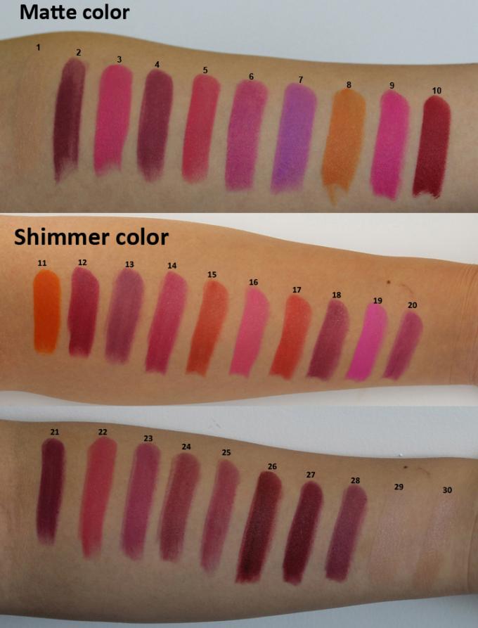 Samt-langlebiger Mattlippenstift einfach zum Make-up für Eigenmarke